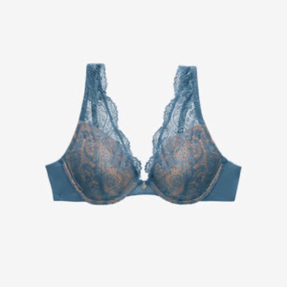 ThirdLove Lace Contour Plunge Bra Azure - Size 42C